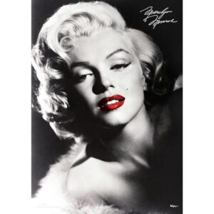 Marilyn Monroe Labios rojos Arte de pared MightyPrint_1