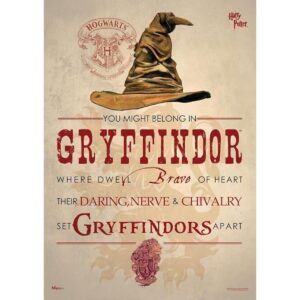 Harry Potter Gryffindor Hogwarts Arte de pared_1