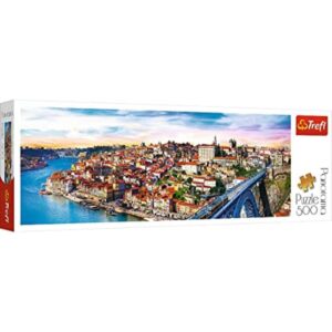 Trefl Rompecabezas panorámico rojo de 500 piezas Porto_1
