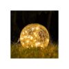 Luces solares de jardín bola redonda de vidrio agrietado_1