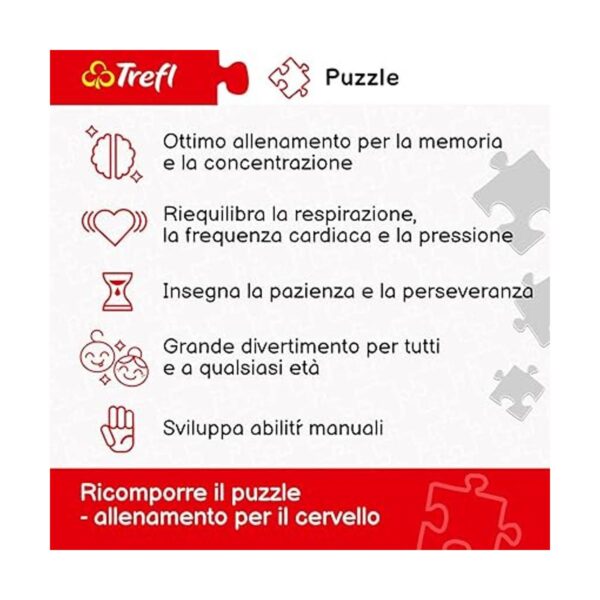 Trefl Rompecabezas rojo de 500 piezas gatitos_3