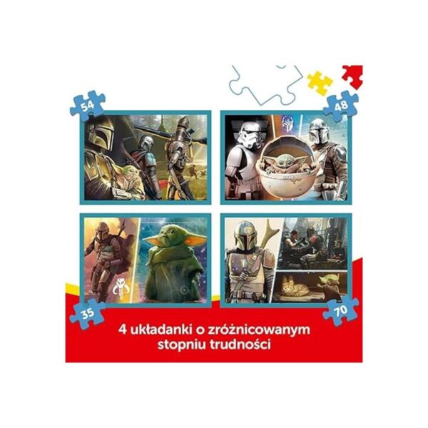 Trefl 34397 Star Wars Mandalorian Juego de 4_2