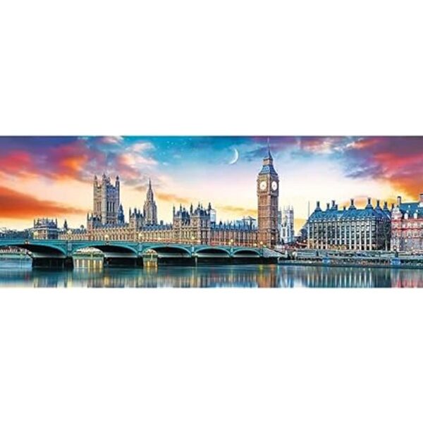 Trefl Rompecabezas panorámico rojo de 500 piezas Big Ben_2