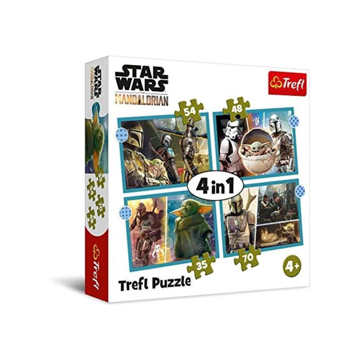 Trefl 34397 Star Wars Mandalorian Juego de 4
