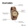 Treehut Wooden Watch for Men with Adjustable Band and_4
