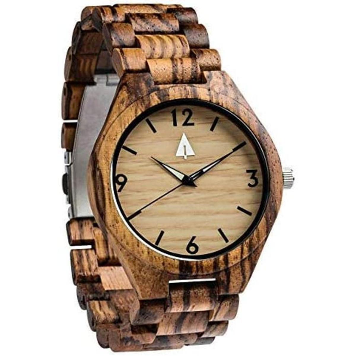 Treehut Wooden Watch for Men with Adjustable Band and
