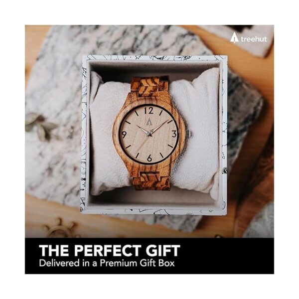 Treehut Wooden Watch for Men with Adjustable Band and_3