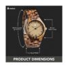 Treehut Wooden Watch for Men with Adjustable Band and_6