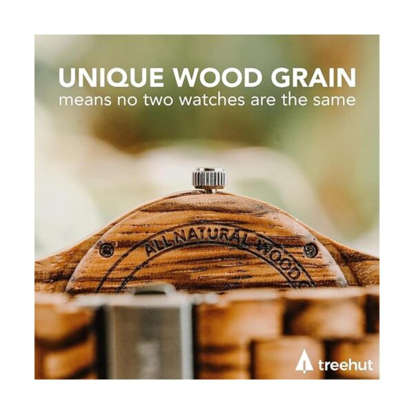 Treehut Wooden Watch for Men with Adjustable Band and_5