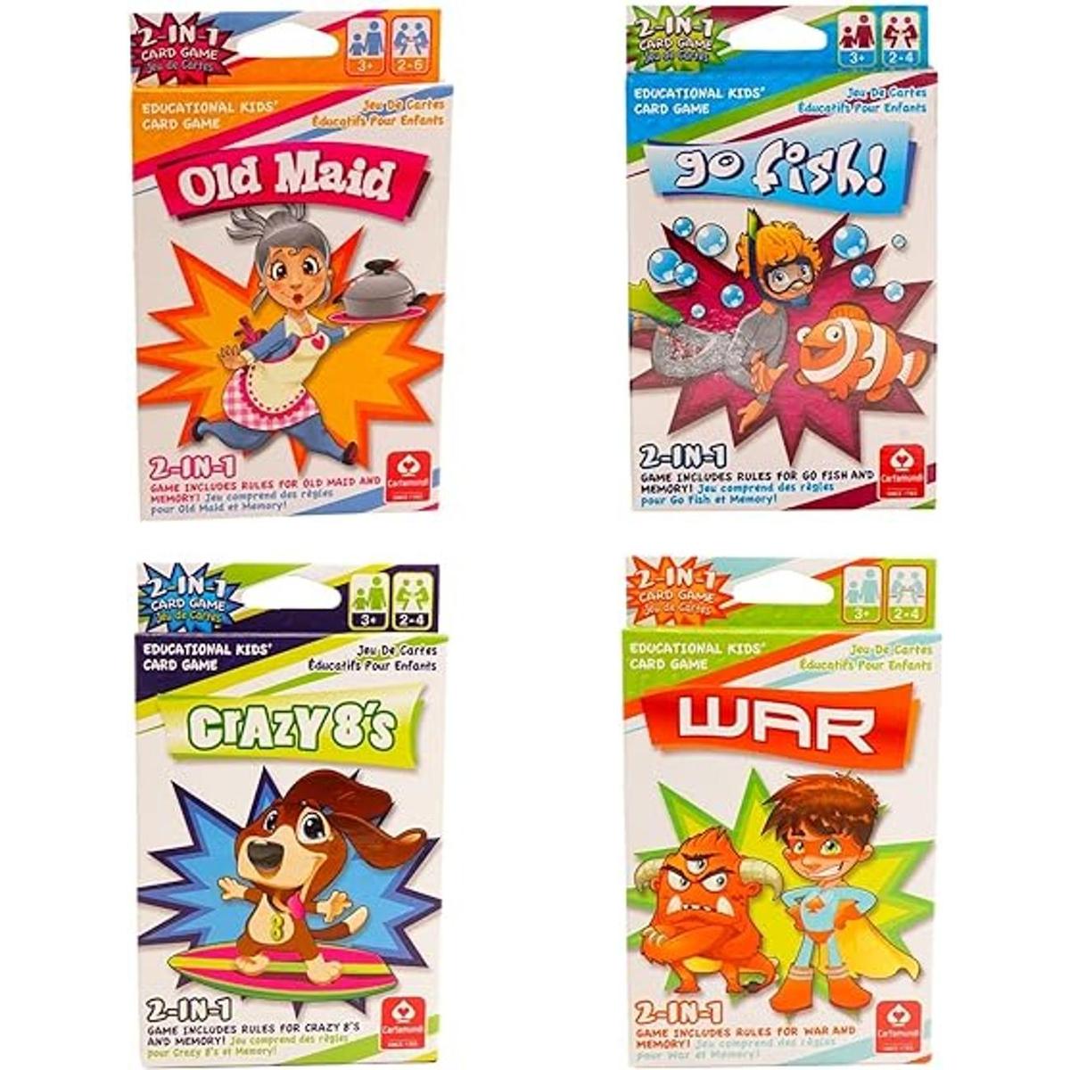 Treasure Co Trio Juegos de cartas clásicos para niños 4