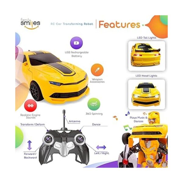 Robot transformable con control remoto 27 MHz de RC_2