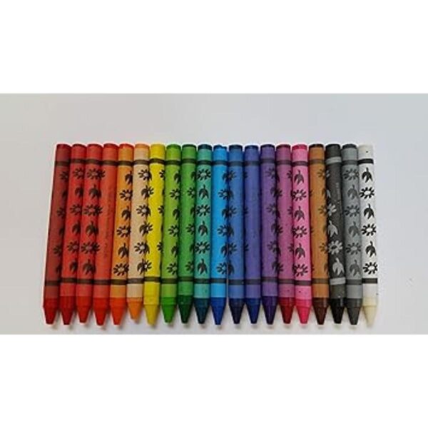 Paquete de 12 crayones de cera brillante al por mayor a_5