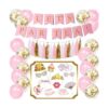 Kit de decoración para fiesta de té Cartel Lets Par_1