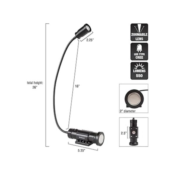 Stalwart Lámpara magnética luz LED de trabajo CREE con_2