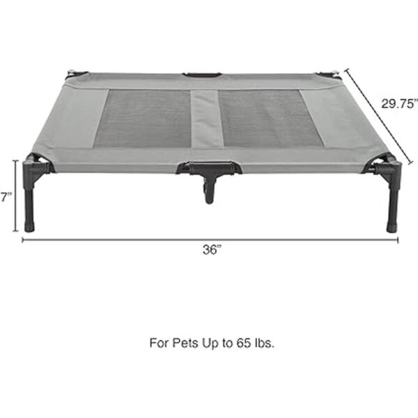 Elevated Dog Bed 24.5x18.5 Portable Bed for Pets with_2
