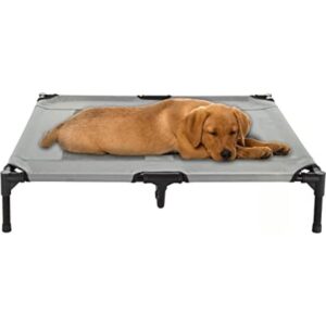 Elevated Dog Bed 24.5x18.5 Portable Bed for Pets with_1