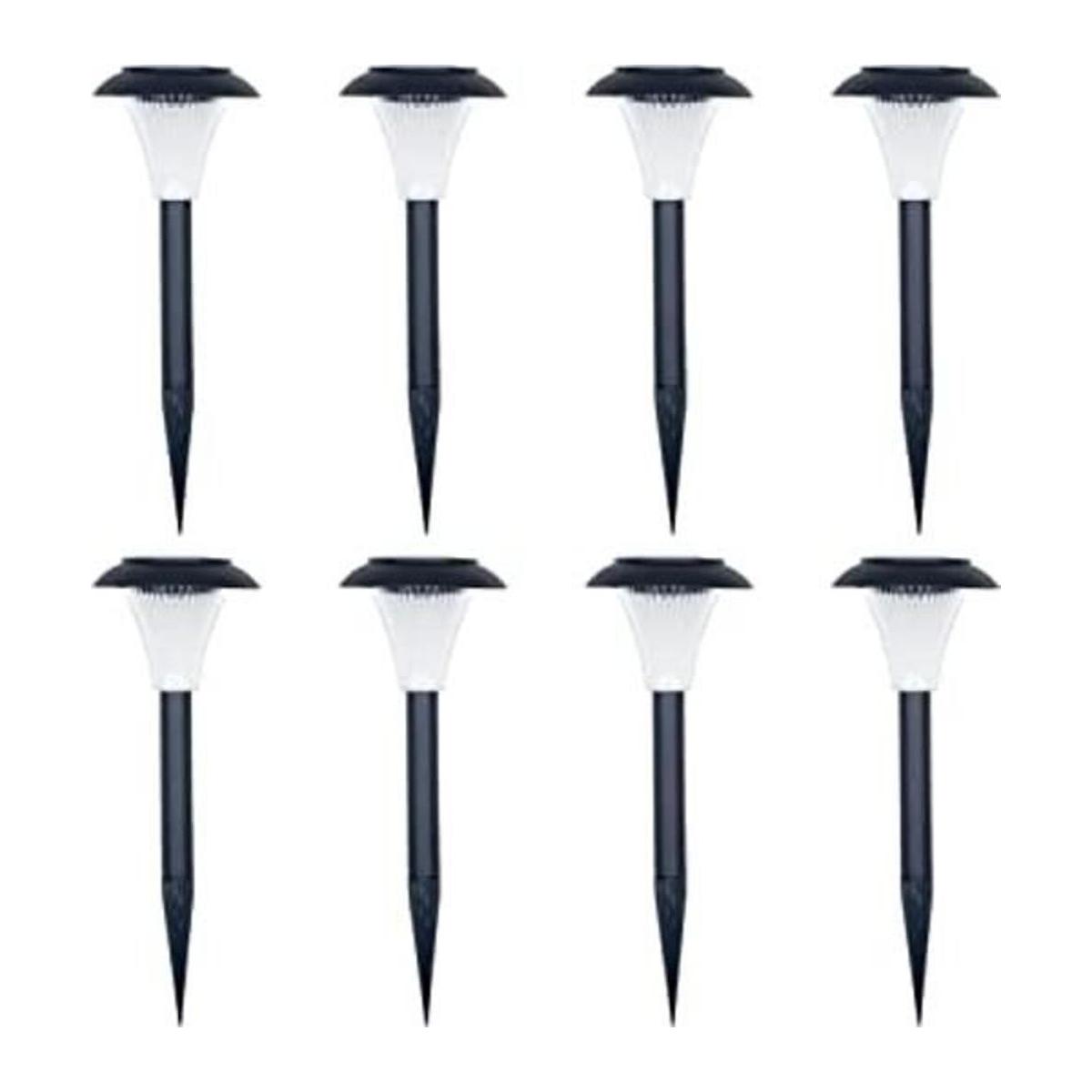 Pure Garden Juego de 8 luces LED para exteriores para