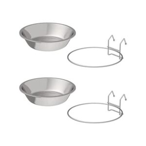 PETMAKER Juego de 2 cuencos colgantes de acero inoxidable_1