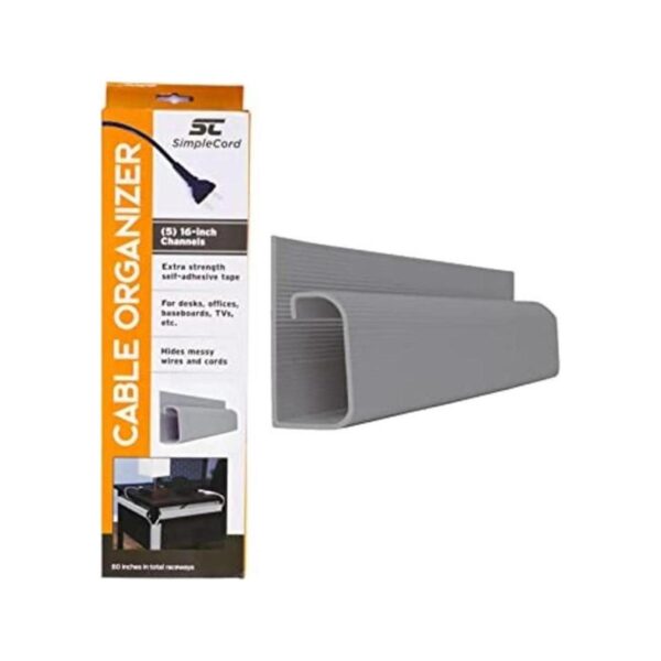 SimpleCord Organizador de cables de escritorio con canal_1