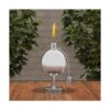 Pure Garden Lámpara de antorcha de mesa de acero_3
