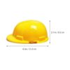 Toyvian 4 sombreros de construcción amarillos para niños_5
