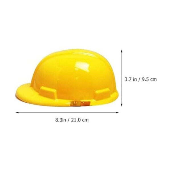 Toyvian 4 sombreros de construcción amarillos para niños_5