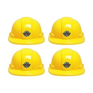 Toyvian 4 sombreros de construcción amarillos para niños_1