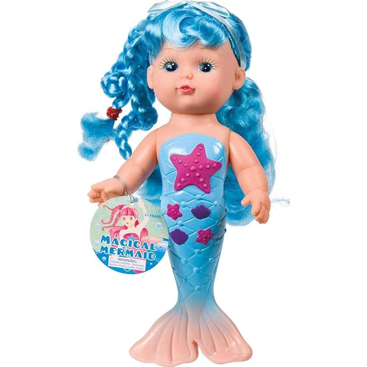 Muñeca de sirena Toysmith para la hora del baño paquete