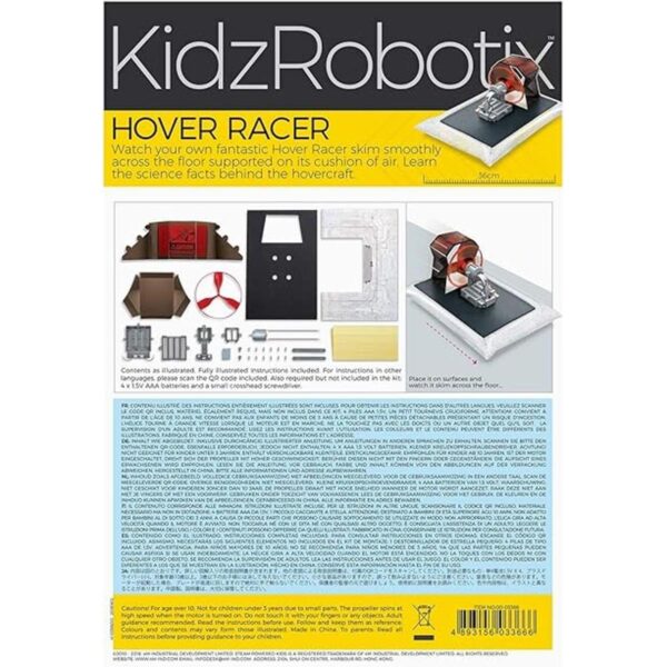 Equipo de ciencia aerodeslizador Hover Racer de 4M