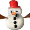 Toysmith Muñeco de nieve derretido Blanco_2