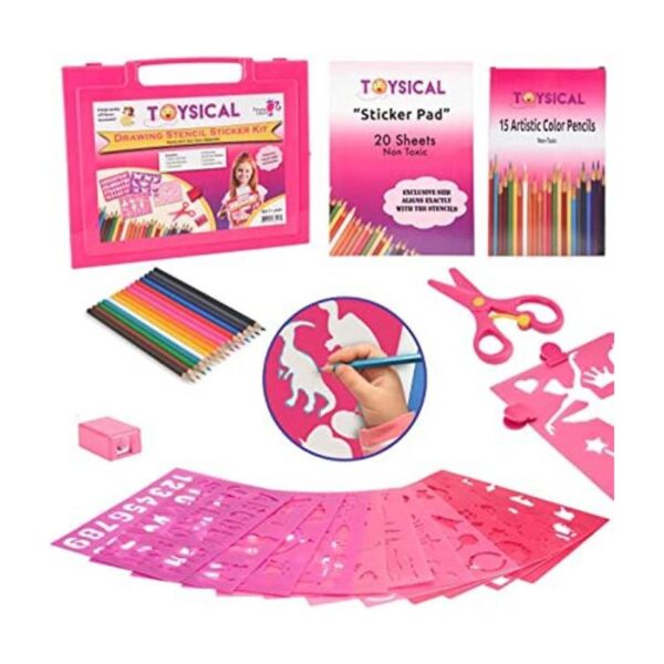 Toysical Juego de plantillas de dibujo para niños con_1