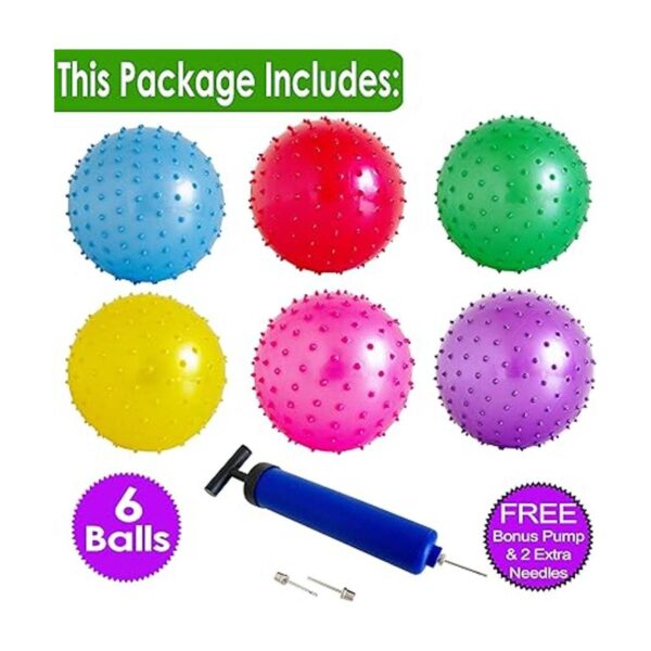 Full Set 6 Sports Balls with 1 Pump 5 Soccer 5_2