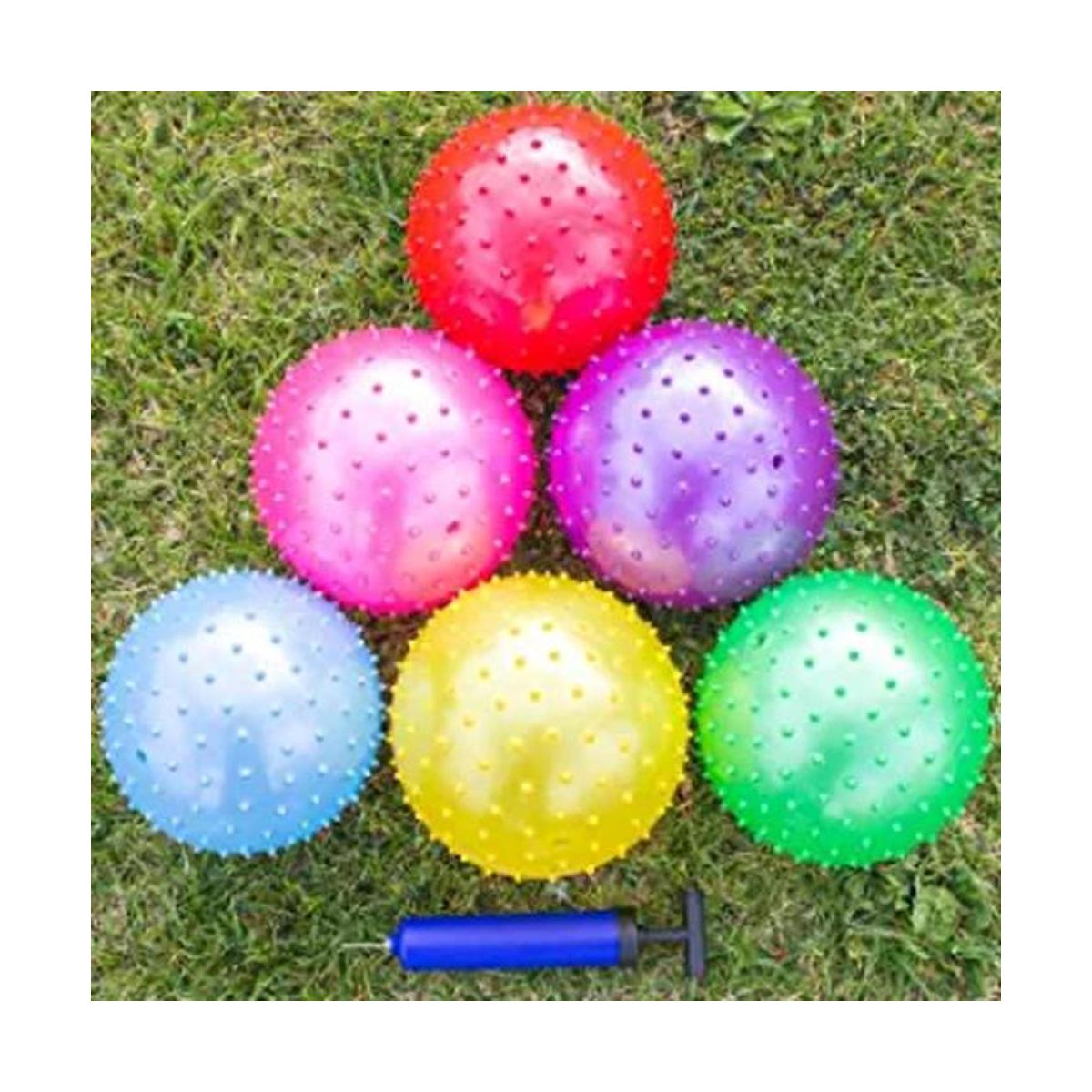 Full Set 6 Sports Balls with 1 Pump 5 Soccer 5