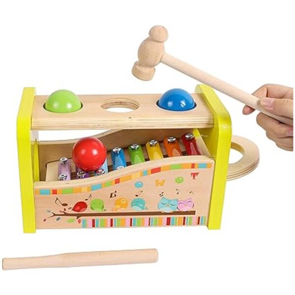 TOWO Juego de bolas de martillo y xilófono de madera_4