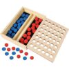 TOWO Juego de 4 en fila de madera Juego de estrategia_2
