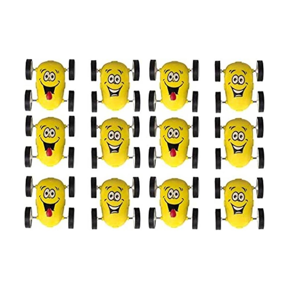 Paquete de 12 Emoji Party Favors Friction Stunt Coches