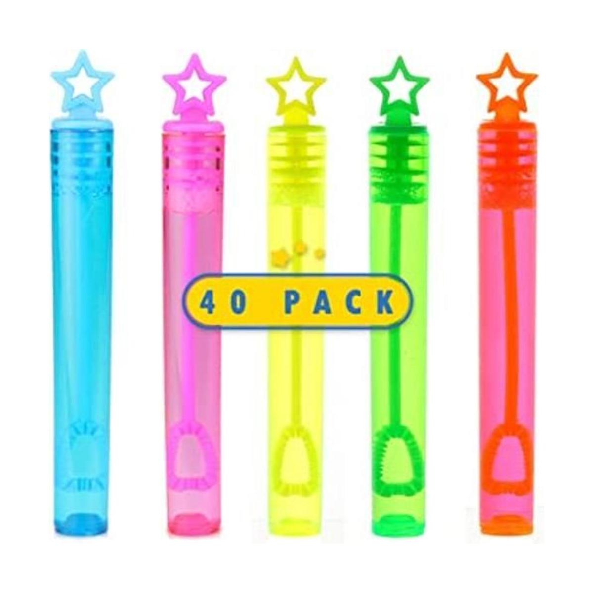 40 piezas de regalos de varitas neón de burbujas de