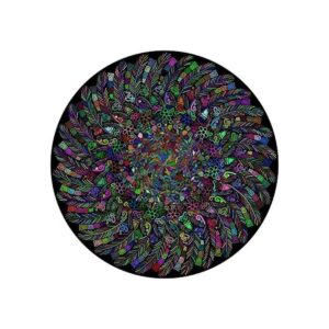 Bgraamiens PuzzleThe Indian FeatherRompecabezas redondo de_1