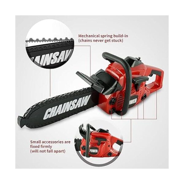 Toy Chois Motosierra realista de juguete con sonido para_2