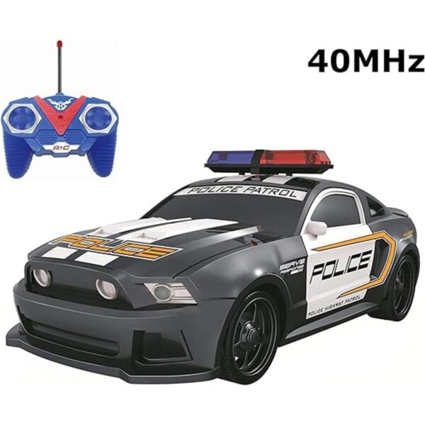 Coche de policía de control remoto RC y carreras de coches_4