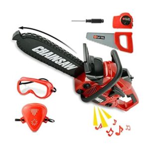 Toy Chois Motosierra realista de juguete con sonido para_1