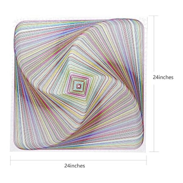 Bgraamiens Rompecabezas torcido en 3D de colores cuadrados_2