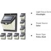 Luces solares para exteriores 40 LED y 3 modos de_2