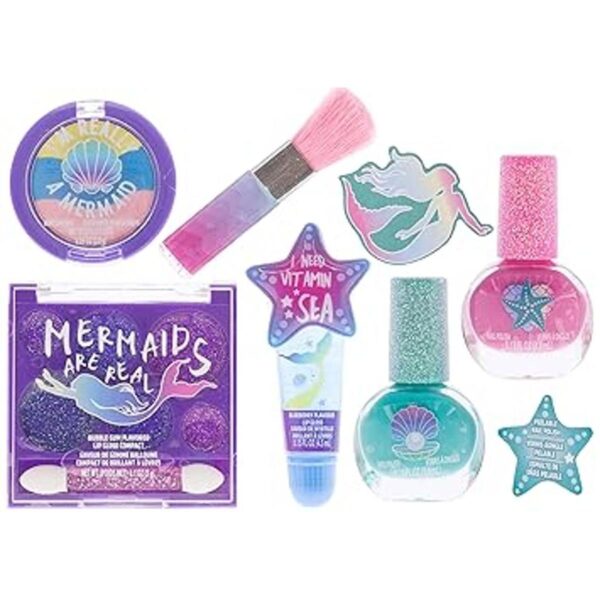 Townley Girl Mermaid Vibes Juego de maquillaje con 8_6