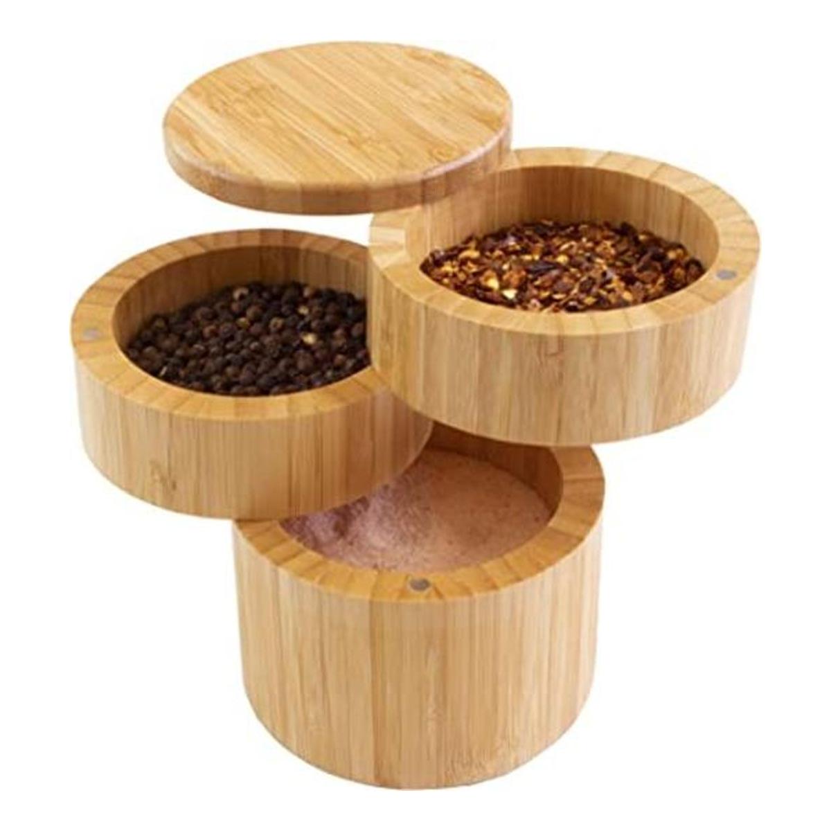 Totally Bamboo 202083 Salero redondo 3.5 pulgadas
