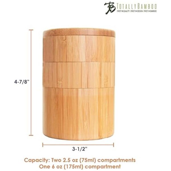Totally Bamboo 202083 Salero redondo 3.5 pulgadas_5