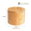 Caja de almacenamiento de bambú con tapa giratoria_5
