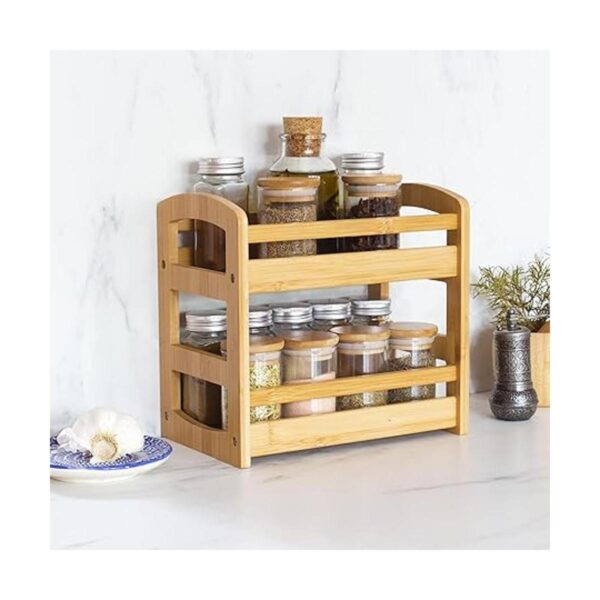 Totally Bamboo Organizador para especias de 2 estantes_2
