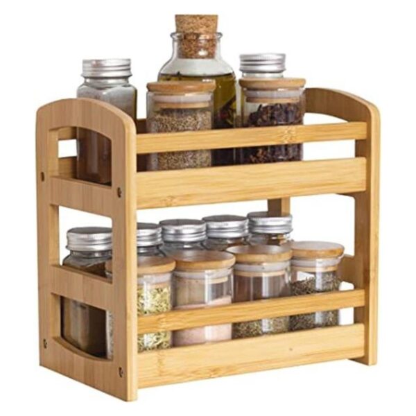 Totally Bamboo Organizador para especias de 2 estantes_1