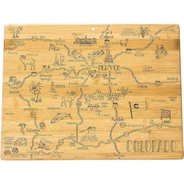 Totally Bamboo Destination Colorado Tabla de servir y_1